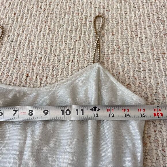 Vintage Jessica McClintock Gunne Sax Jeweled Mini Dress - Picture 9 of 12